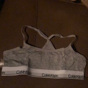 Calvin Klein Heather Gray Bralette